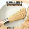 Escova de bambu antiga para panelas com corda para pendurar Escova específica para cozinha Artefato para esfregar panelas Escova de bambu para lavar panelas Vassoura Polpa de bucha Comercial
