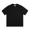 Camiseta de manga corta de algodón puro color tierra de Xinjiang, 320 g, algodón pesado, para hombre, cuello redondo holgado, escote pequeño, para amantes de las mujeres