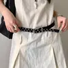 Cinto Studded Dupla Fileira Doce e Cool Estilo Coreano para Mulheres, Acessório Único Inspirado em Designers, Cinto de Couro Combinado com Shorts Jeans, Decoração da Moda