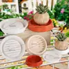 Resina de Cristal Florero de Yeso Plato Drenante Base para Velas DIY Redonda Posavasos Drenante Molde de Silicona