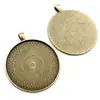 Gema de tiempo 45 mm 10 g, 50 mm 13 g, 58 mm 15 g, base de colgante de aleación joyería DIY