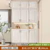 Gabinete de Zapatos de Entrada de Madera Maciza para Uso Doméstico, Gabinete de Almacenamiento Integrado de Gran Capacidad para la Entrada y la Sala de Estar