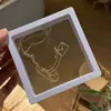 Caja de almacenamiento de joyas Ouyang Nana recomendó Soporte para joyas pendientes collar anillo Insignia de muestra Caja de exhibición de PE Suspensión