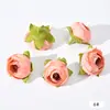Flor de brote de té simulación transfronteriza flor de brote de hoja retro cabeza de flor de brote corsage tocado flor decorativa pequeños accesorios de camelia