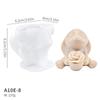 Molde de Vela de Aromaterapia de Oso de Rosa de Amor 3D diy Día de San Valentín Flor Conejo Mano Regalo Molde de Silicona