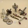 Resorte de Torre de Máquina con Asa para la Oreja Agujero Redondo Grande Guía de Hilo de Tensión Guía de Hilo de Tejer Rueda de Tensión Pinza para Hilo de Alambre de 6 MM