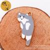 Série Gato Estampado Acessórios de Joias Japoneses DIY Pingente de Corda de Cabeça Cartoon Pendurado Individual Pick up Gatinho Pingente de Corda de Mão