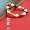 Pulsera de anillo giratorio original de color gris fragante, pulsera de porcelana gris fragante antigua de Beijing, joyería china salvaje valiente al por mayor