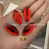 Acrílico 16X36Mm Marquise Fundo Plano Furo Duplo Costurado à Mão Broca DIY Acessórios de Roupa Acessórios Lote de Brocas