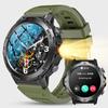 X21 Reloj Inteligente de Pantalla Redonda Bluetooth Resistente a Tres Pruebas Deportivo Multifuncional para Correr Ritmo Cardíaco Reloj Táctico para Exteriores