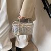 Casual Simple 2025 Primavera Nuevo Moda Retro Trendy Cadena Rómbica Diseño Nicho Bolso de Hombro Bolso Cruzado