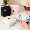 Bolsa de Almacenamiento de Artículos Varios con Florcita Linda, Bolsa Portátil para Toallas Sanitarias, Bolsa para Auriculares, Bolsa para Labial, Bolsa de Almacenamiento Organizador Digital