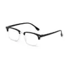 Novos Óculos de Leitura Elegantes para Venda Ambulante Ultra-Leves para Homens Negócios Meio Aro Luz Azul Anti-Zoom Inteligente