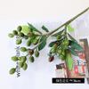Simulação de Natal Baga Ramo de Oliveira Fruta de Oliva Nórdico Decoração de Casa Ornamentos Fotografia Adereços Baga Artificial