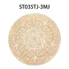 Nuevo Posavasos de Mesa Dorado Estampado con Diseño Hueco de Mariposa, Mantel y Posavasos de PVC Dorado Estampado Impermeable Resistente al Aceite con Aislamiento Térmico, Venta al por Mayor de Manteles y Posavasos de Gama Alta