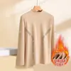 Camiseta interior térmica para hombre de otoño e invierno, camiseta de manga larga, top de otoño de cuello medio alto, ropa de marca moderna para hombre, ropa de alta calidad para hombre