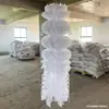 Linterna de Papel de Tres Piezas Pequeña y Colorida Linterna de Papel Blanca Ecológica Linterna de Papel para el Festival Qingming Colgante Blanco para Asuntos Funerarios