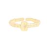 1476 K-Style Ins Niche Diseño de Lujo Accesible Textura de Lava Anillo Starburst Plata de Ley S925 Anillo de Plata para Mujer Venta al por Mayor