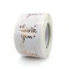 Popular al otro lado de la frontera Papel Kraft rama de olivo dorado Pegatinas de agradecimiento decoración de regalo navideño etiqueta adhesiva