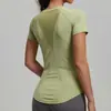 Ropa Deportiva de Fitness de Manga Corta de Malla de Melocotón Europea y Americana Transfronteriza Moldeadora de Pecho Transpirable Camiseta Deportiva para Mujer