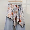 Nova Saia de Bainha Estampada de Street Style de Alta Qualidade, Essencial para Camadas com Amarração Lateral, Saia Sobreposição Estampada Paisley, Bolinhas e Leopardo