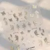 Item Quente de Celebridade da Internet Borboleta Sonhadora Adesivos de Unha com Relevo 3D Luxo Leve High-End Estética Ins Decorações de Unha Adesivo Traseiro