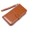 Carteira Nova Feminina Longa com Zíper e Fivela Grande Capacidade Multi-Compartimento para Cartões Bolsa para Cartões Bolsa Tudo-em-Um Bolsa de Mão Venda Quente