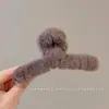 Pinza de Garra de Peluche de Dibujos Animados Dulce para Mujer Pinza para el Cabello de la Parte Posterior de la Cabeza Estilo Coreano Exquisita Pinza de Tiburón Pinza para Moño Pinza de Pelo
