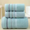 Venta al por mayor del fabricante Juego de toallas de baño de algodón puro para adultos, ampliado y ensanchado, 80*160, absorbente de agua, suave, caja de regalo