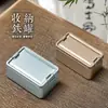Pequeño Recipiente para Té, Recipiente de Hierro para Té Negro, Té Verde, Galletas, Horneado, Caja de Empaque Universal para Té, Caja de Almacenamiento, Caja de Hierro, Caja Vacía