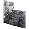 Alfombra Gruesa de Lana de Seda Tie-dye Cobertura Total para Sala de Estar Alfombra de Sofá Alfombra Larga de Pelo para Mesita de Noche de Dormitorio Otra Lana