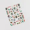 Pegatinas para Uñas Temáticas del Mundial Estilo Ins Polvo Brillante de Colores Decoración para Uñas de Fútbol del Mundial Pegatinas DIY