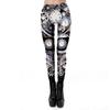 2024 Nova Roupa Europeia e Americana Estampa de Padrão de Peças Mecânicas 3D Calças Legging Casuais Femininas Wkdk1042