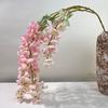 Simulación de Abler, diseño de techo para boda, simulación de Abler trigémino, adornos colgantes de flores de glicina, enredadera de flores para sala de bodas