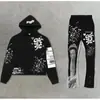 2025 comercio exterior transfronterizo nuevo primavera nuevo moda hombre suéter con capucha pantalones acampanados traje salida de fábrica
