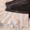 Ropa interior de verano de algodón puro para hombre, transpirable, absorbente del sudor, antibacteriana, bóxers sencillos de color sólido para adolescentes