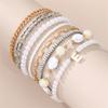 Pulsera Multicomponente Transfronteriza Europea y Americana BZ1942 Perla Hecha a Mano con Cuentas Moda Bohemia para Mujer Pulsera Corazón de Durazno