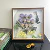 Stereo Hollow 3cm 5cm Dried Flower Photo Frame Atacado Handmade Paper Rose Mounted Picture Frame Criativo Picture Frame Pêndulo