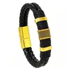 Pulseras tejidas para hombre y mujer europeas y americanas, personalizadas, versátiles, casuales, pulseras de cuero de alta gama, proveedor de comercio electrónico transfronterizo