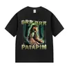 Camiseta Graciosa Meme Rr Brr Patapim Casual Algodón Cerebro Podrido Italiano