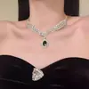 Colar e Brincos de Diamante Cintilante Estilo Hepburn com Design Único, Modernos, Versáteis, Elegantes e Estilosos