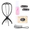 Kit de Cuidados com Peruca Acessórios Suporte Rede de Cabelo Chapinha Elétrica Solução de Cuidado Presilha B Pente Conjunto de Cuidados da Moda
