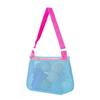 Nova Bolsa de Praia Bolsa Organizadora de Brinquedos Infantil Bolsa de Praia Bolsa de Malha Vazada Bolsa de Armazenamento de Grande Capacidade Bolsa de Malha para Conchas