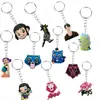 Llavero Colgante de Dibujos Animados de PVC, Colgante del Grupo Femenino de Demon Slayer, Accesorio, Regalo Pequeño