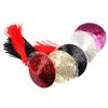 Pegatinas de silicona para pezones con borlas redondas de comercio exterior para coquetear con el pecho de las mujeres, elegantes y sexys, con lentejuelas pequeñas, para el cabello sexy.