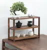 Wanmuzhen Nuevo Portavasos Drenante Chinoiserie Madera Maciza Taza de Té Juego de Té Estante de Almacenamiento Hogar Tetera Pequeño Estante de Almacenamiento