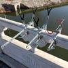 Soporte para pesca de balsa soporte para pesca soporte para caña de pescar estante para caña de pescar clip para caña de pescar soporte para pesca de puente tipo clip soporte multiusos para caña de mar estante para caña de lanzar batería