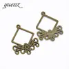 YuenZ aleación DIY accesorios para joyería tipo flor conector poroso colgante 34 * 27 mm G119
