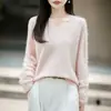 Básico de corte ajustado, favorecedor escote en V, forro polar, cálido, cuello suave, top capa base, suéter tejido para mujer, amarillo pluma