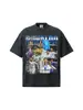 Camiseta Pura de Algodón Nueva para Hombre 2026 Transfronteriza Cristiano Ronaldo, Estilo Retro Americano, Cuello Redondo, Hombro Caído, Peso Pesado, Corte Holgado, Versátil Camiseta de Manga Corta para Hombre